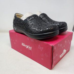 Alegria KELI Black Paisley Clogs Women's US 9